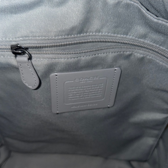 Coach Green and Blue Leather Backpack - Picture 5 of 7